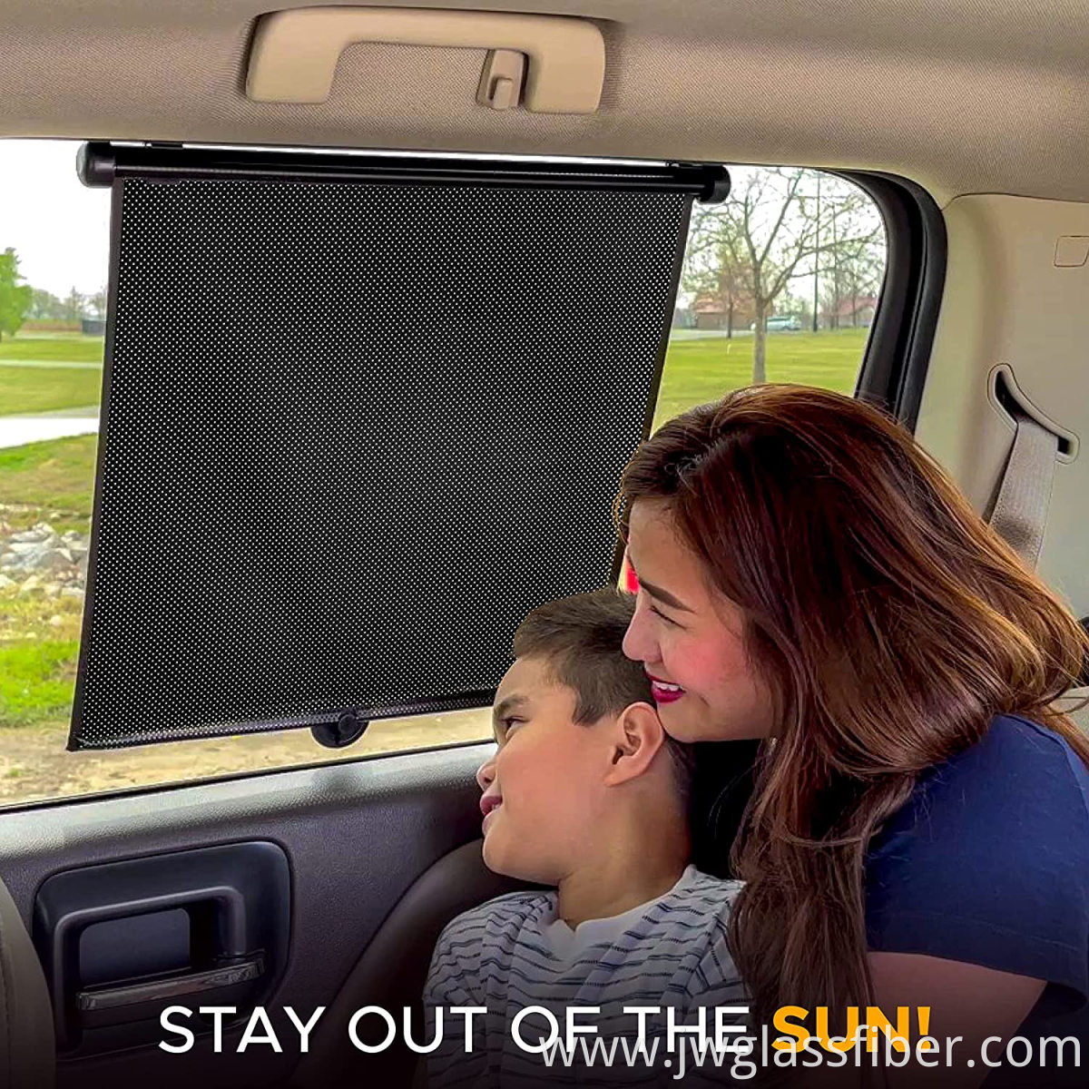 Sunshade car RV window screen